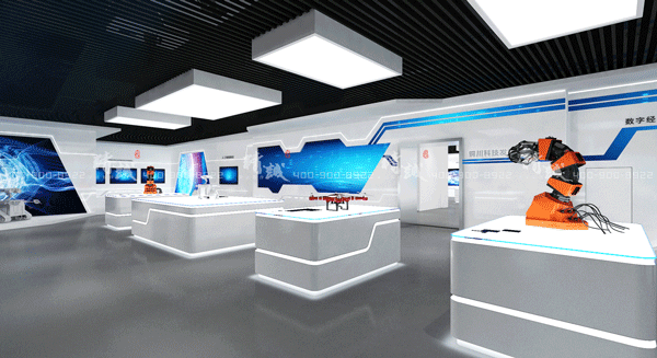 銅川產(chǎn)業(yè)技術(shù)研究院展覽館設(shè)計(jì)成果，政府領(lǐng)導(dǎo)親自考察