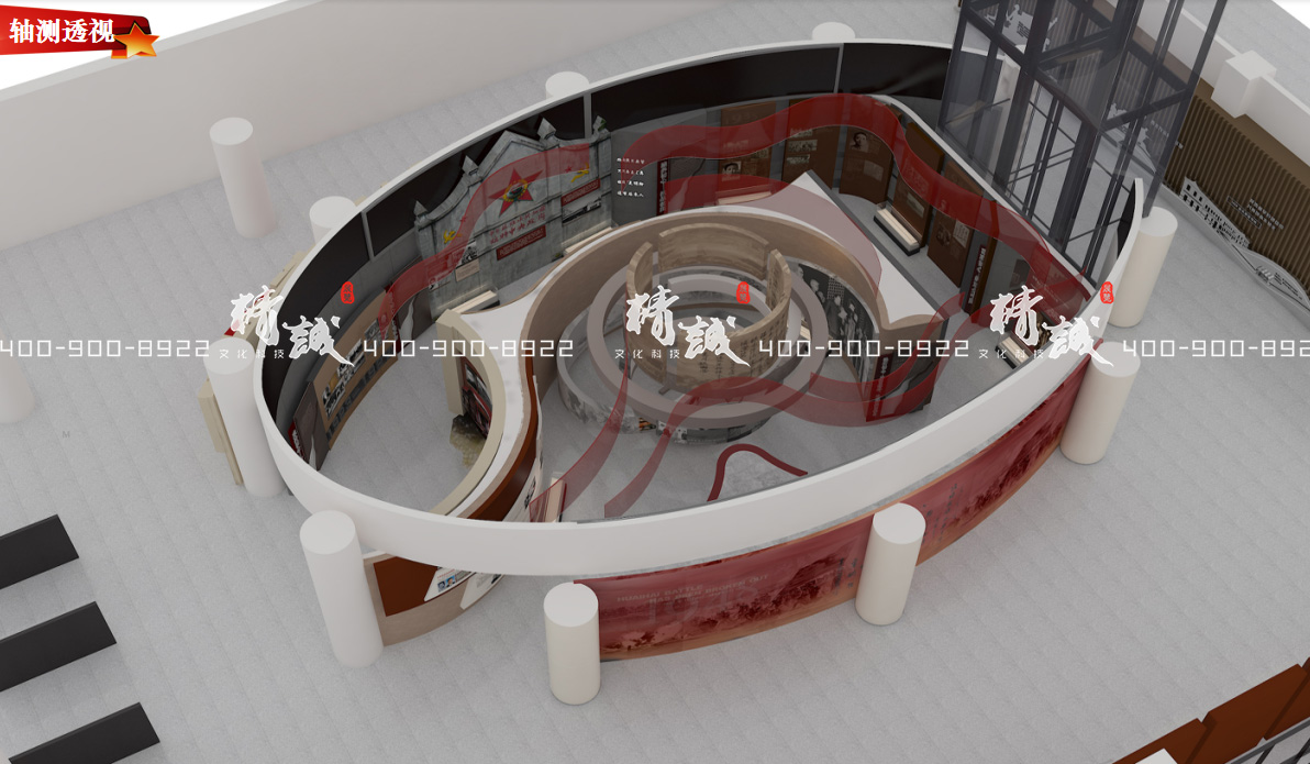 渭南市委組織部陳列展覽館設(shè)計(jì)效果圖 渭南市委組織部陳列展覽館設(shè)計(jì)效果圖