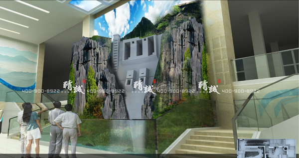 引漢濟渭展廳設計效果圖
