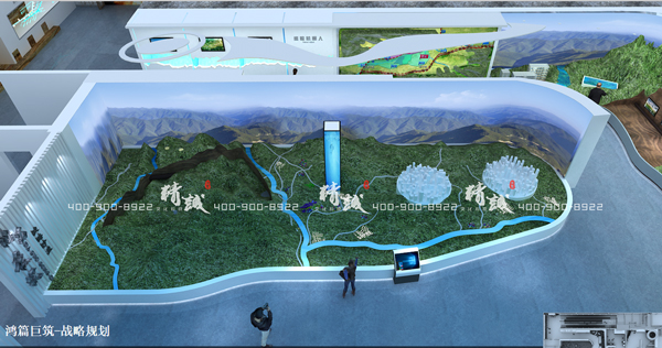 引漢濟渭展廳設計效果圖