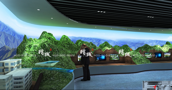 引漢濟渭展廳設計效果圖